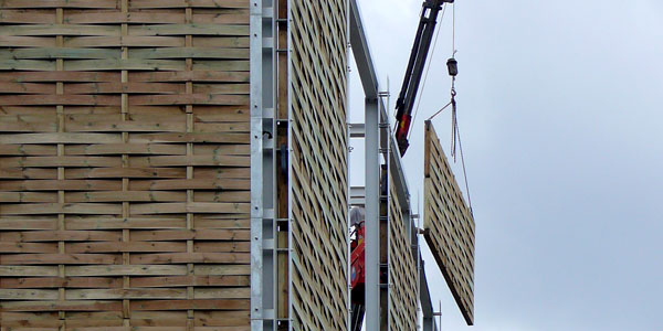 Montage der Schallschutzelemente